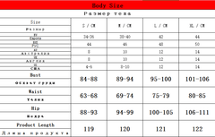 open back maxi dress size chart
