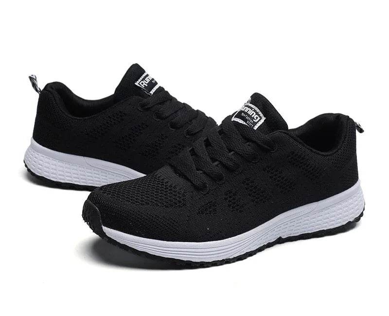 Women Casual Shoes | Fashion Breathable | Walking Mesh Flat | Gym Sneakers Women | Vulcanized Shoes White Female Footwear - Stylemein