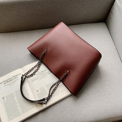 Leather Shoulder Bags, High Capacity Handbags, Women Large Shoulder Travel Bag