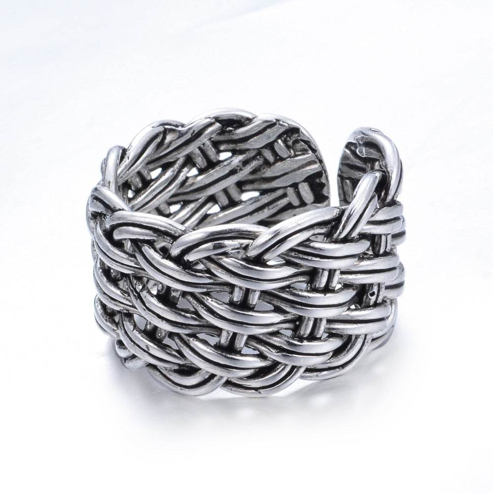 Sterling Silver Flower Ring – Trendy Floral Women’s Band - Stylemein