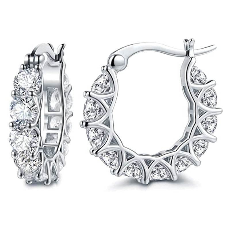 Silver Huggie Hoop Earrings – Minimalist Small Hoops for Women - Stylemein