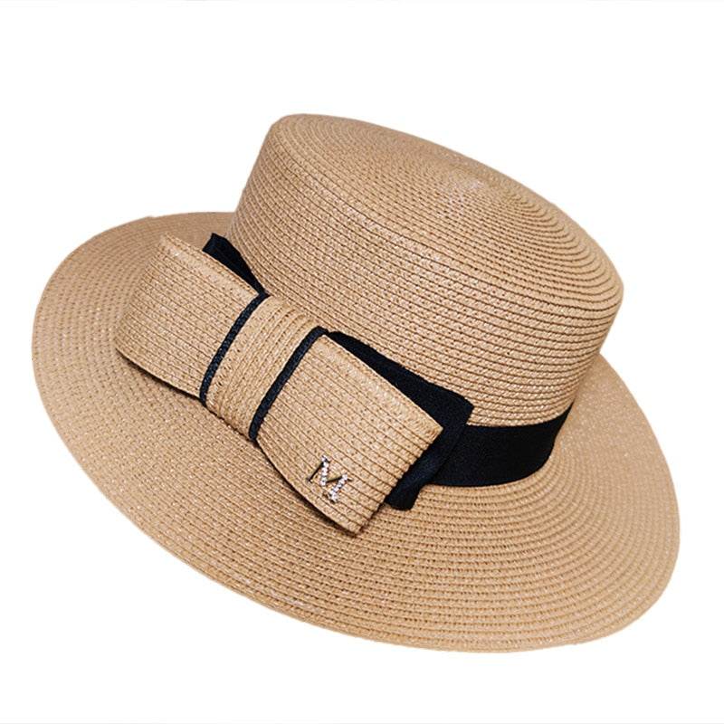 Women’s Straw Sun Visor Hat – Summer Travel Beach Cap - Stylemein