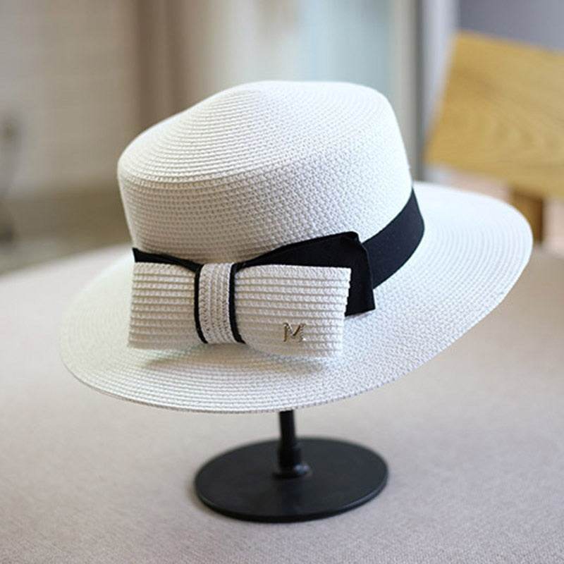 Women’s Straw Sun Visor Hat – Summer Travel Beach Cap - Stylemein