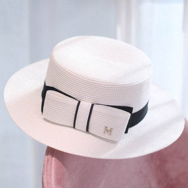 Women’s Straw Sun Visor Hat – Summer Travel Beach Cap - Stylemein