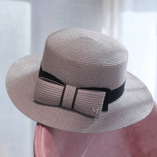 Women’s Straw Sun Visor Hat – Summer Travel Beach Cap - Stylemein