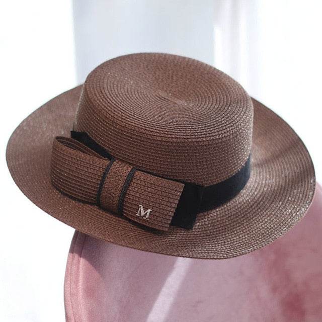Women’s Straw Sun Visor Hat – Summer Travel Beach Cap - Stylemein