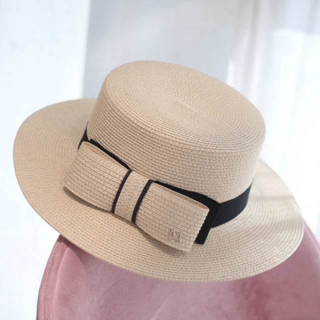 Women’s Straw Sun Visor Hat – Summer Travel Beach Cap - Stylemein