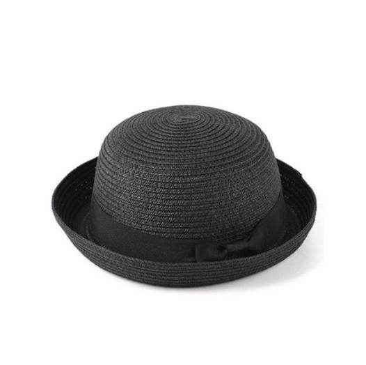 Women’s Summer Straw Hat – Bowknot Flat Brim Beach Cap - Stylemein