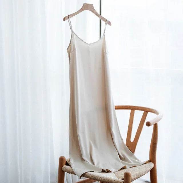 Stylemein - Slip Dress | Midi Slip Dress | Midi Strap Dress - Stylemein