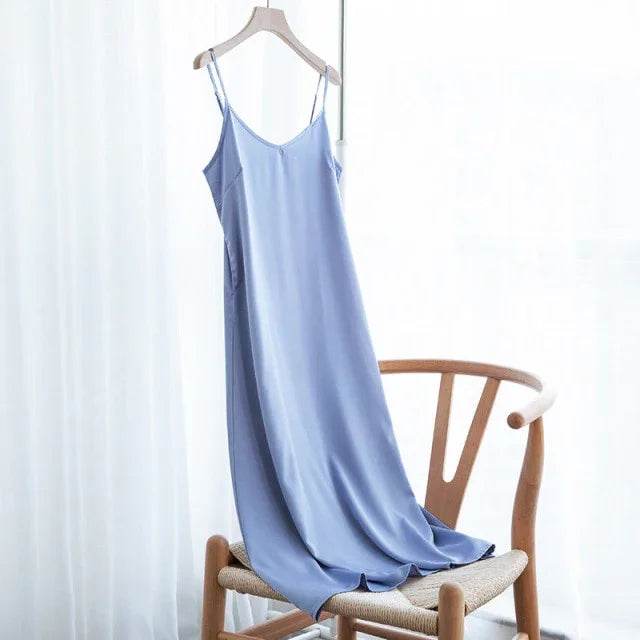 Stylemein - Slip Dress | Midi Slip Dress | Midi Strap Dress - Stylemein