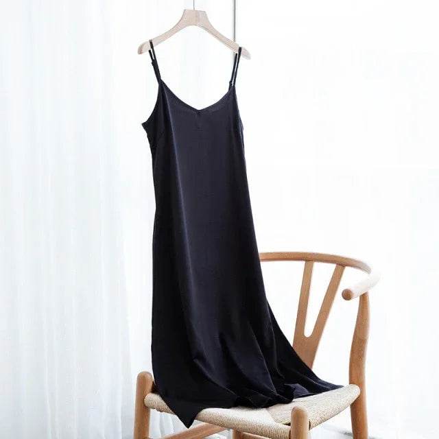 Stylemein - Slip Dress | Midi Slip Dress | Midi Strap Dress - Stylemein