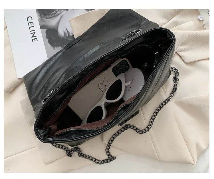 Chain Crossbody Purse | Ladies Designer Handbags | Leather Clutch - Stylemein