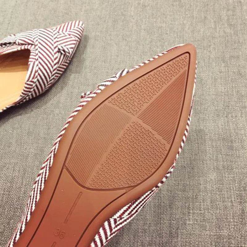 Fashion Flats for Women | Spring Summer Boat Shoes | Pointed toe Casual Slip-on Shoes | Elegant Ladies Footwear - Stylemein