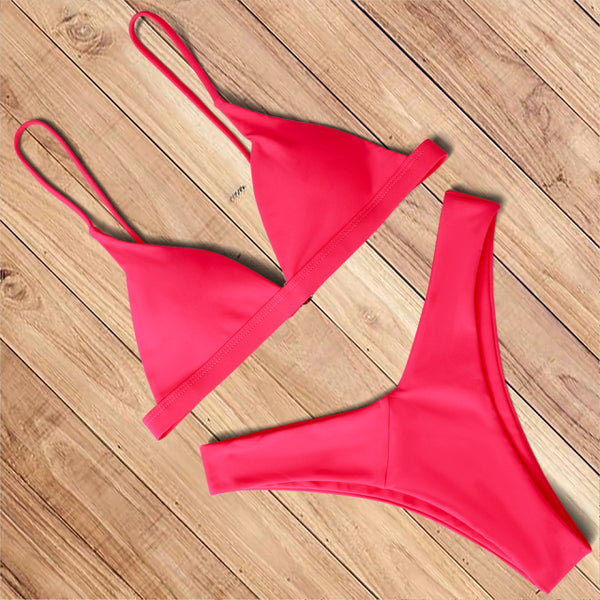 Sexy Micro Mini Bikini Set for Women - Push Up Halter Bandage Swimsuit –  Stylemein